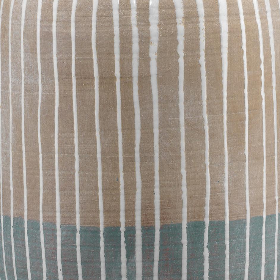 Flagstaff Ceramic Table Lamp with Linen Shade by Jamie Young