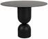 Wanda Dining Table, Black Steel by Noir Furniture