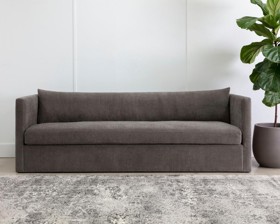 LEANDER SOFA - DANNY DUSTY BROWN by Sunpan