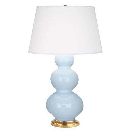 Baby Blue Triple Gourd Table Lamp by Robert Abbey