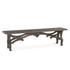 Hobbs 68-Inch Weathered Gray Dining Bench with Reclaimed Iron Base by Home Trends & Design