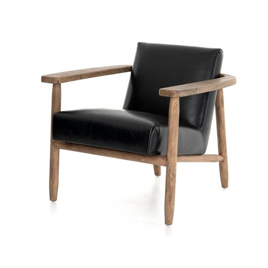 Arnett Chair In Dakota Black by FOUR HANDS