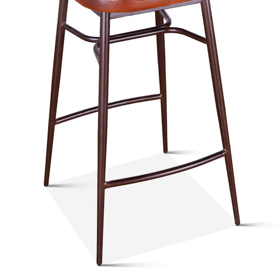 Wellington Backless Leather Bar Stool by Home Trends & Design