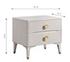 Divine White Nightstand by tov furniture
