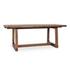 Lyra Pine Wood 80-110" Ext Dining Table Smoke Brown by Classic Home