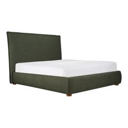 LUZON KING BED TALL HEADBOARD DEEP FOREST by Moes Home