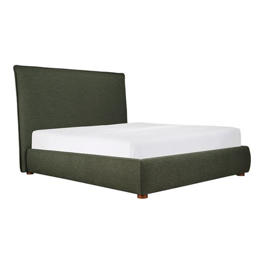 LUZON KING BED TALL HEADBOARD DEEP FOREST by Moes Home