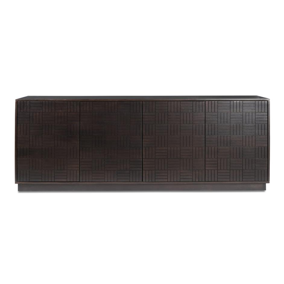 Denman 4 Door Sideboard Dark Brown by Moes Home