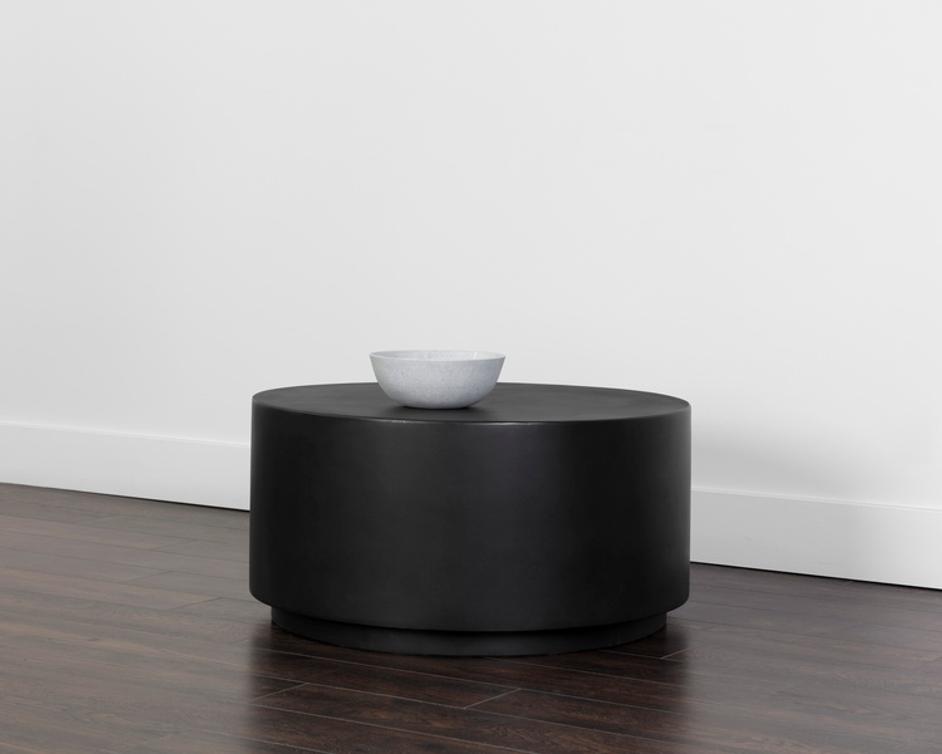 RUBIN COFFEE TABLE - BLACK by Sunpan