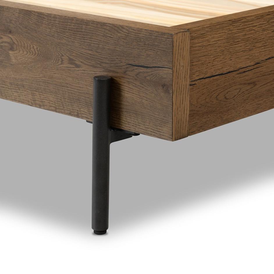 Eaton Queen Bed - Amber Oak Resin by Four Hands