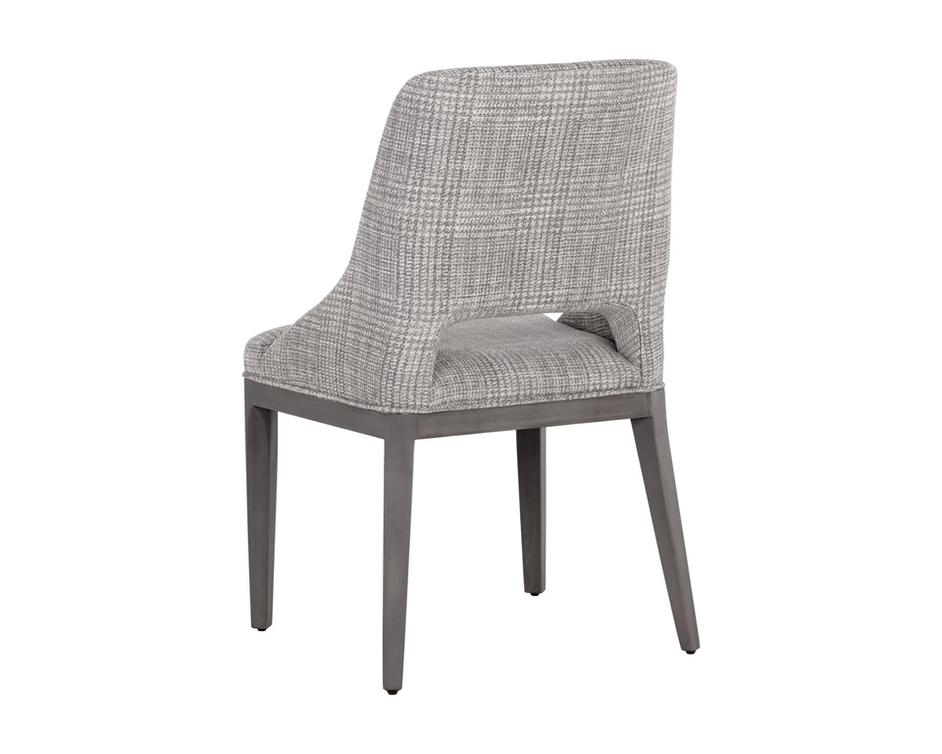 ESTRADA DINING CHAIR - NAYA CHECK LIGHT GREY by Sunpan