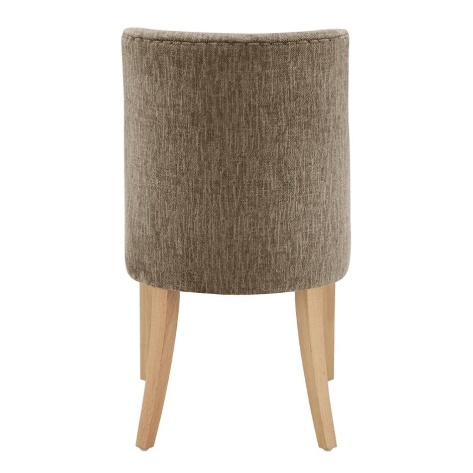 New Paris KD Fabric Dining Side Chair, Pasadena Taupe by New Pacific Direct