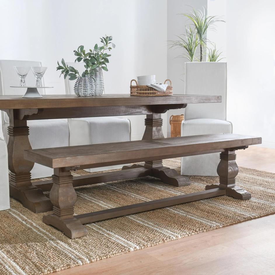 Caleb Solid Wood Bench by Classic Home