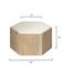 Argan Wood Hexagon Table, Small by Jamie Young