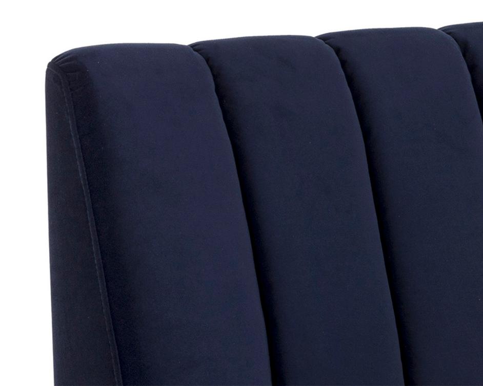 KOSOVO BANQUETTE - BROWN - ABBINGTON NAVY by Sunpan