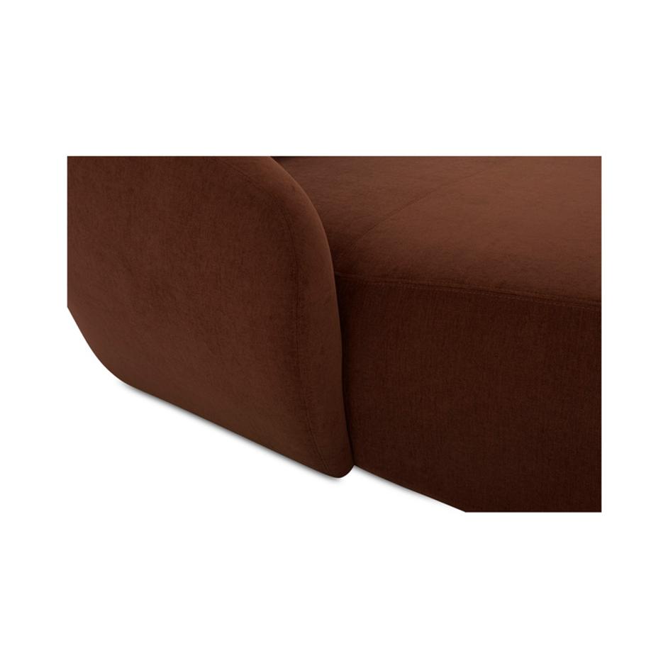 Amelia Left Arm Facing Chaise Chestnut by Moes Home