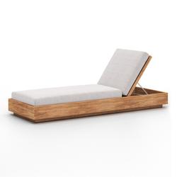Kinta Outdoor Chaise-Stone Grey by FOUR HANDS