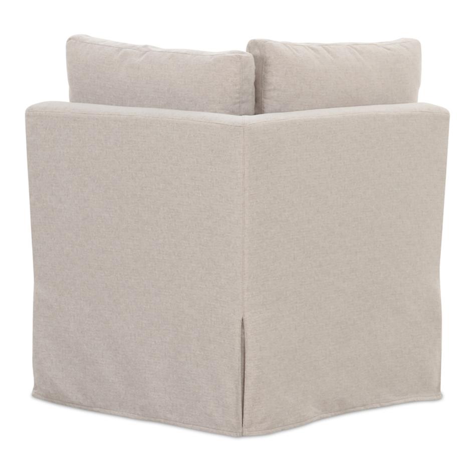 Fable Slipcover Dining Corner Chair Beige by Moes Home