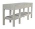Conrad Mahogany and Veneer Console in White Wash Finish by Noir Furniture