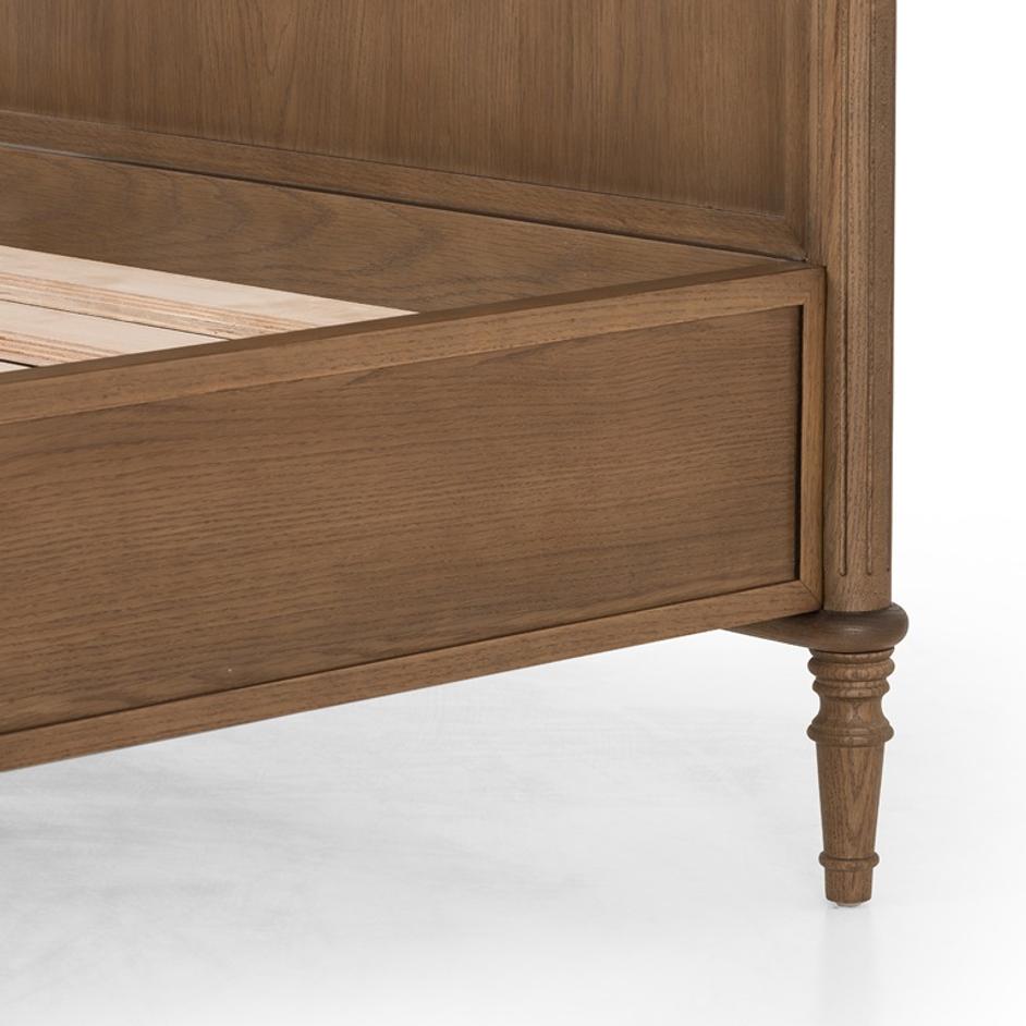 Toulouse Bed In Toasted Oak In Queen by FOUR HANDS