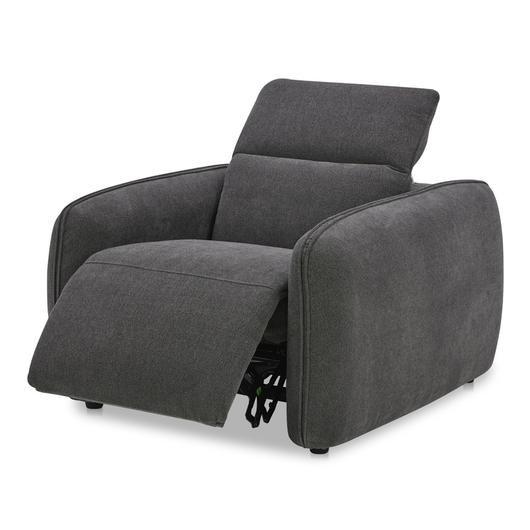 Eli Power Recliner Chair Dusk Grey by Moes Home
