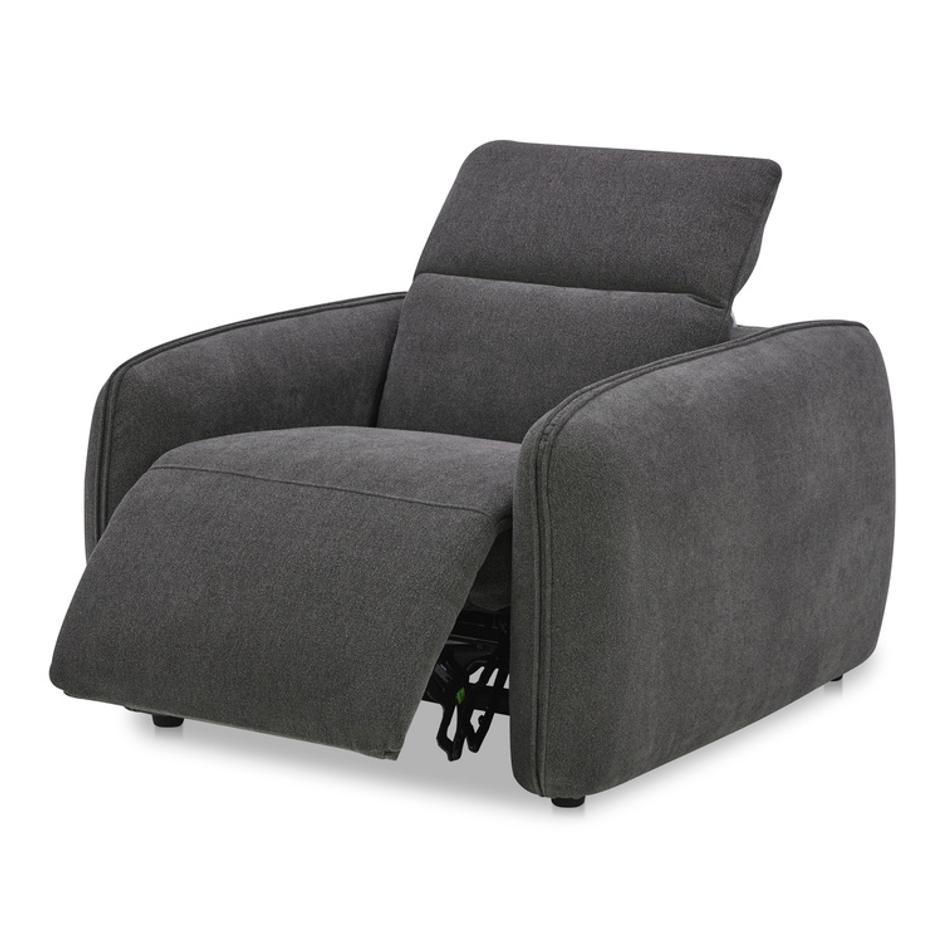 Eli Power Recliner Chair Dusk Grey by Moes Home