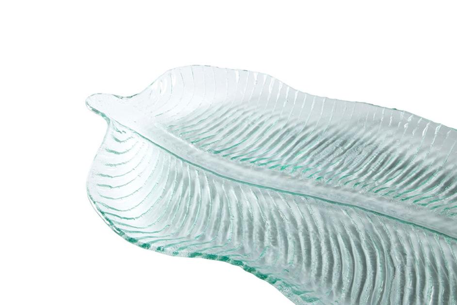 Large Glass Platter by Furniture Classics