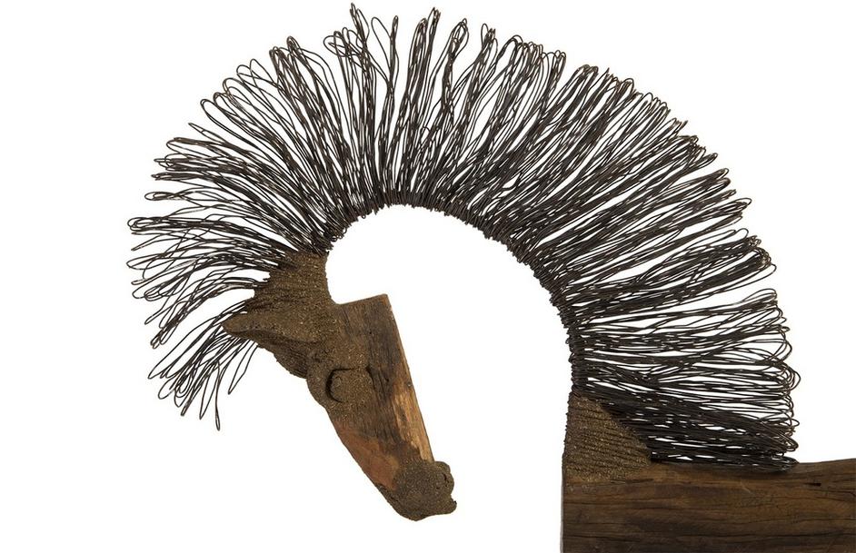 Wire Horse Sculpture, Long Body by PHILLIPS COLLECTION