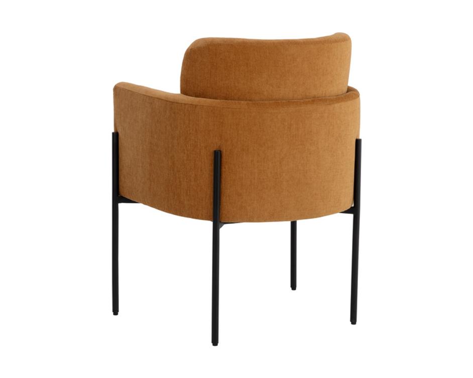 RICHIE DINING ARMCHAIR - BLACK - DANNY AMBER by Sunpan