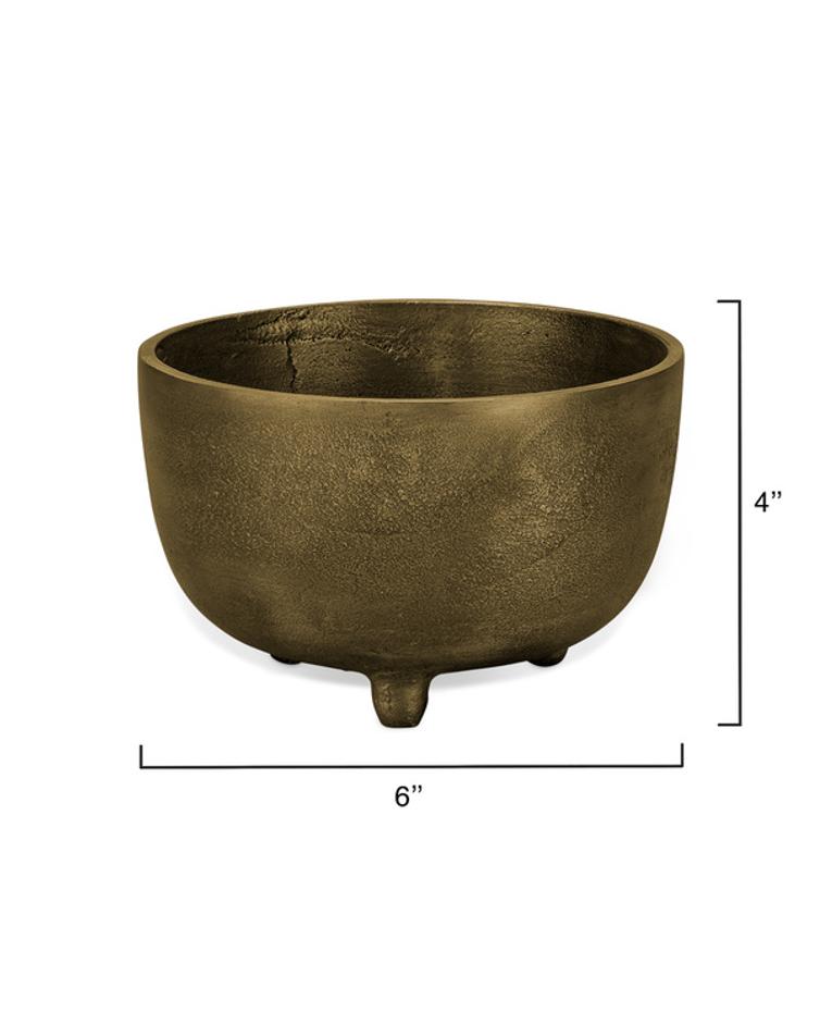  Relic Metal Small Footed Decorative Bowl by Jamie Young