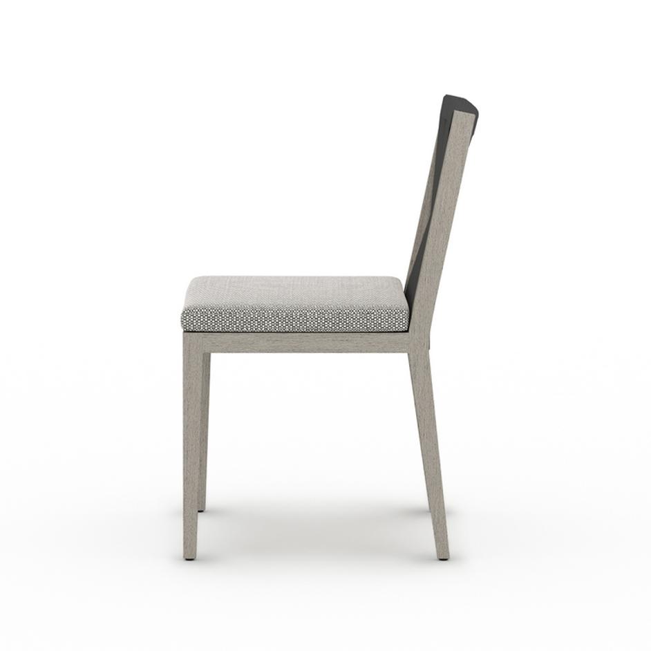 Sherwood Outdoor Dining Chair in Grey and Ash by FOUR HANDS