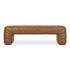 Verity Bench Tan Leather by Moes Home
