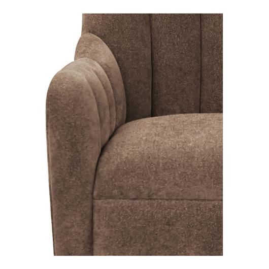 Bowie Swivel Chair Cool Brown by Moes Home