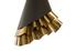 Ruffle Pendant Lamp, Black/Brass by PHILLIPS COLLECTION