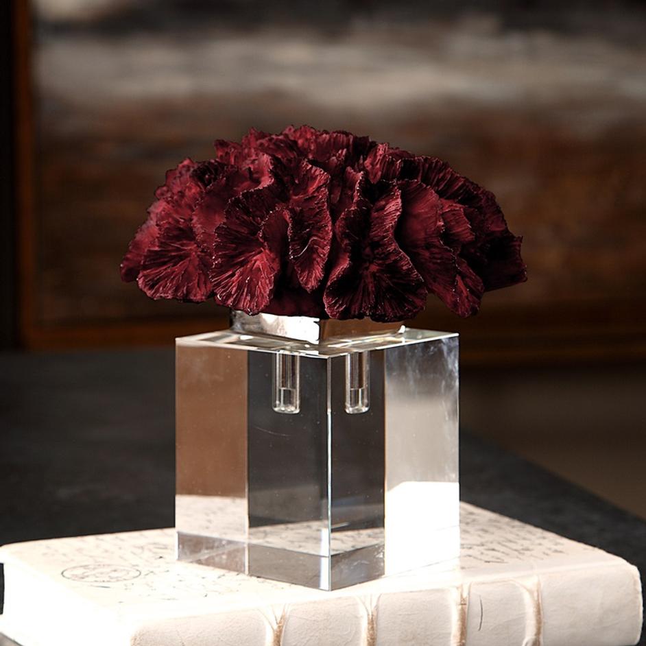 Red Coral Cluster Sculpture by Uttermost