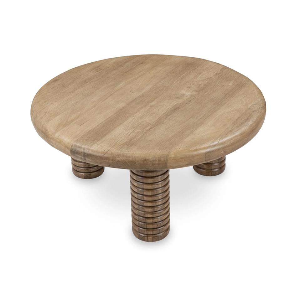Ilaria Reclaimed Wood Round Coffee Table by Classic Home