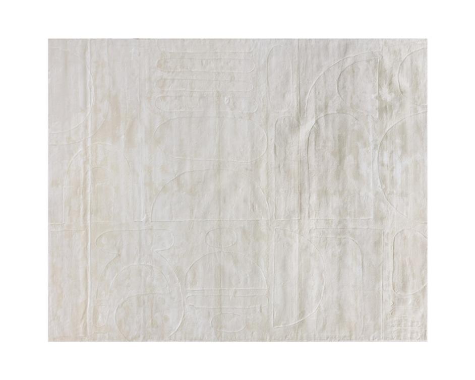 CARUSO HAND-LOOMED RUG - CREAM / IVORY - 8' X 10' by Sunpan