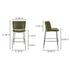Early Bar Stool Faux Green Mohair by Moes Home