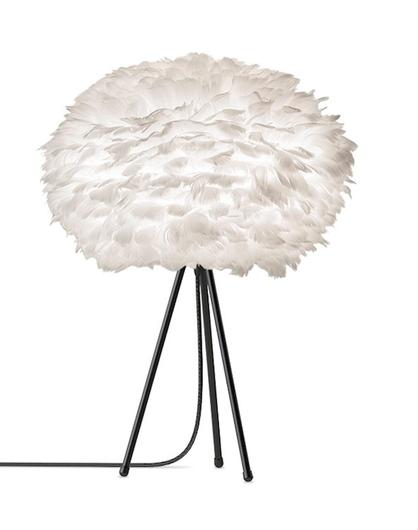 Eos 26" H Table Lamp in White with Black Base by UMAGE