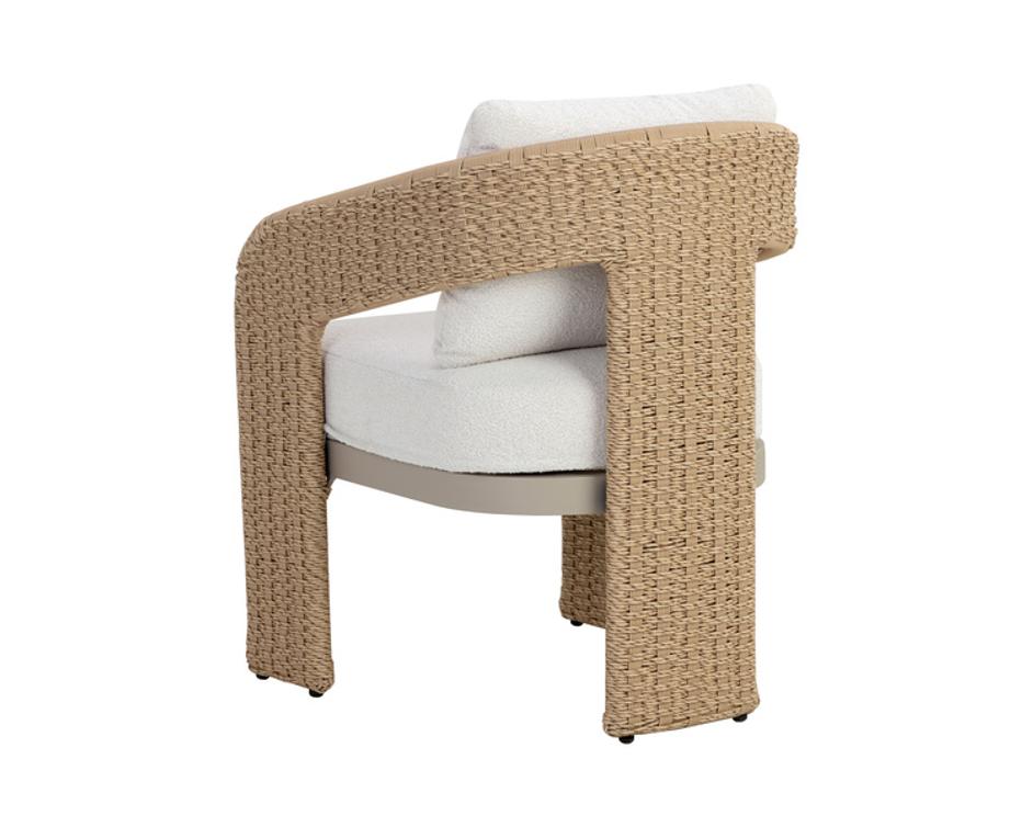 PYLOS DINING ARMCHAIR - NATURAL - LOUIS CREAM by Sunpan
