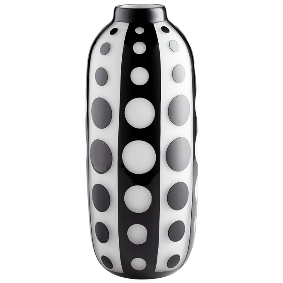 Large Petroglyph Vase in Black and White by Cyan Design