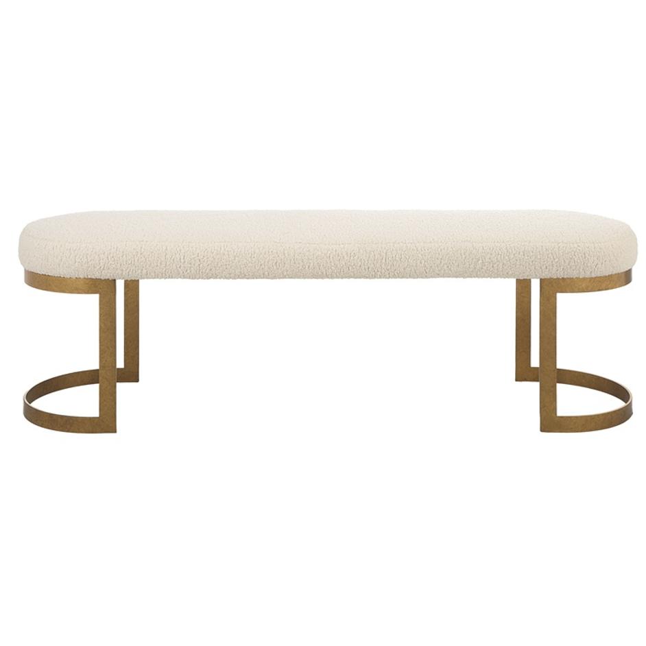 Infinity Gold Bench by Uttermost