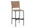 OMARI BARSTOOL - SUEDE LIGHT TAN LEATHER by Sunpan