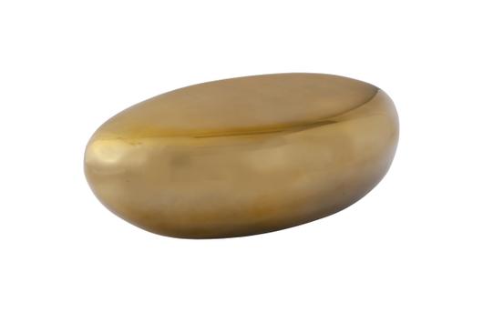 River Stone Coffee Table, Small, Liquid Gold by PHILLIPS COLLECTION