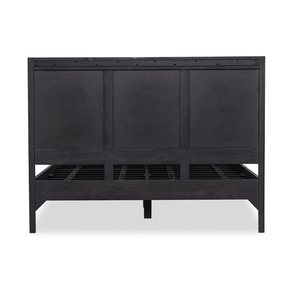 Sydney Queen Bed - Black Wash by Four Hands