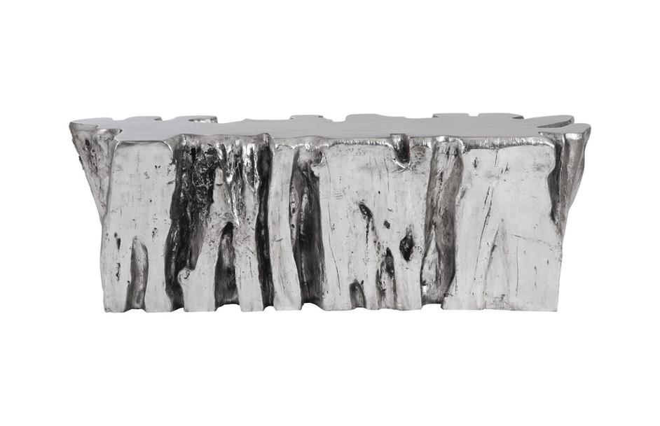Freeform Root Bench, Silver Leaf by PHILLIPS COLLECTION