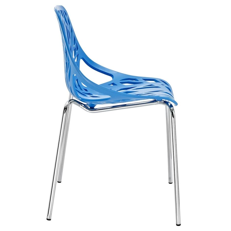 Rylie Dining Side Chair In Blue by Modway Furniture