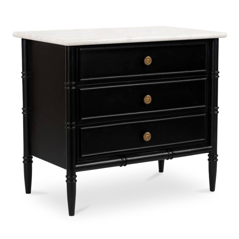 Eleanor Nightstand Black by Moes Home