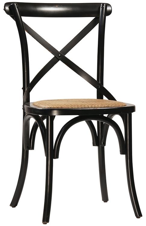 GASTON ANT. BLACK DINING CHAIR by Dovetail