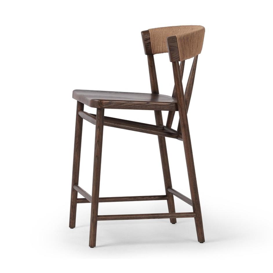 Buxton Bar + Counter Stool - Natural Paper Rush by Four Hands